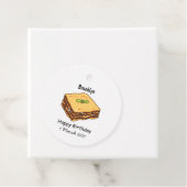 ラザニア漫画イラストレーション フェイバータグ (インサイチュ)