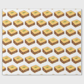 ラザニア漫画イラストレーション ラッピングペーパー (フラット)