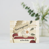 ラザニア食イタリアン品料理キーパーレシピカード ポストカード (スタンド正面)