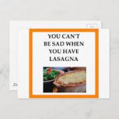 ラザニア ポストカード (正面/裏面)