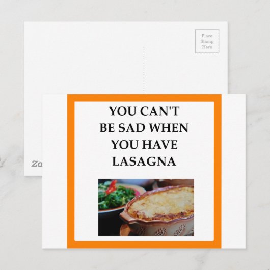 ラザニア ポストカード (正面/裏面)