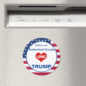 ラザフォードカウンティ愛トランプ愛国的冷蔵庫 マグネット (インサイチュ (食洗機))