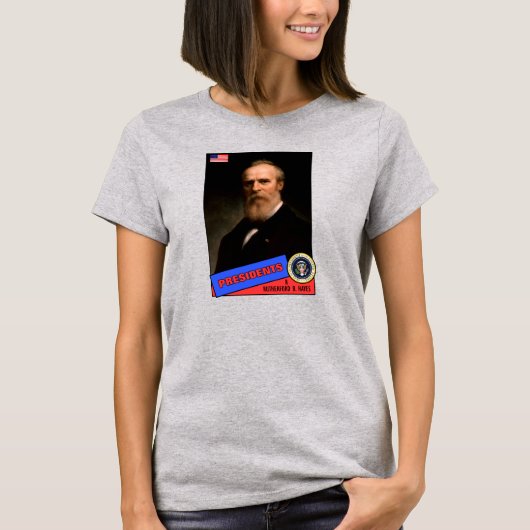 ラザフォード・B・ヘイズ・ベースボールカード Tシャツ (正面)