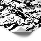 ラザラスレンブラント版木、銅版、版画の育成 ポスター (角)