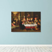 ラザロと金持ちの食卓 キャンバスプリント (インサイチュ (ウッドフロア))