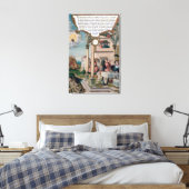 ラザロと金持ちの食卓 キャンバスプリント (インサイチュ (寝室))