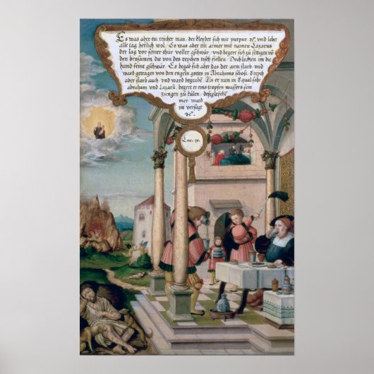 ラザロと金持ちの食卓 ポスター (正面)