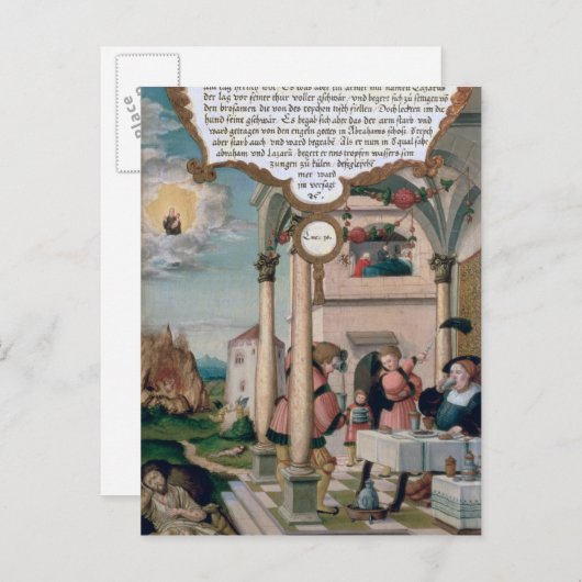 ラザロと金持ちの食卓 ポストカード (正面/裏面)