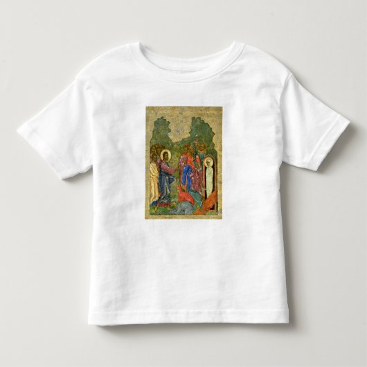 ラザロのロシアのなアイコンの上昇 トドラーTシャツ (正面)