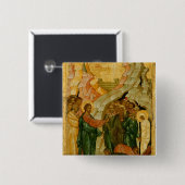 ラザロのロシアのなアイコンの上昇 缶バッジ (正面&裏面)