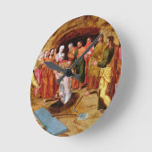 ラザロの上昇 ラウンド壁時計 (傾斜)