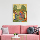 ラザロの蜂起のアイコンロシアの キャンバスプリント (インサイチュ (リビング))