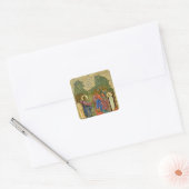 ラザロの蜂起のアイコンロシアの スクエアシール (封筒)