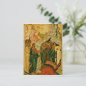 ラザロの蜂起のアイコンロシアの ポストカード (スタンド正面)