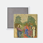 ラザロの蜂起のアイコンロシアの マグネット (正面/裏面)