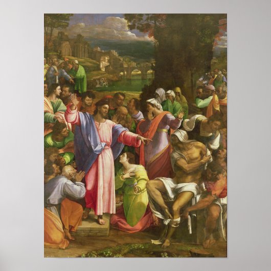 ラザロの飼育， c.1517-19 ポスター (正面)
