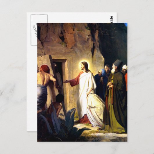 ラザロを死から救うイエス ポストカード (正面/裏面)