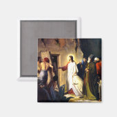 ラザロを死から救うイエス マグネット (正面/裏面)