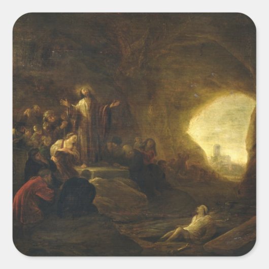 ラザロ復活2 スクエアシール (正面)