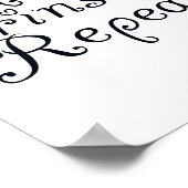 ラザーリンスのリピーター浴室標識 ポスター (角)