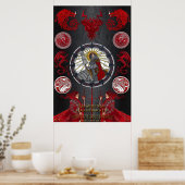 ラシアローナフラメダリングのファースト生まれのドラゴンライダー ポスター (キッチン)