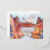 ラシッタポンテ 箔シーズンポストカード (正面/裏面)