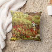 ラシティガーデンのビクトリアン少女 クッション (ブランケット)