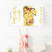 ラシティレモンケーキジンジャーティーブライダルシャワー 横断幕 (インサイチュ)