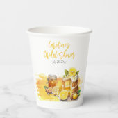 ラシティレモンケーキジンジャーティーブライダルシャワー 紙コップ (裏面)