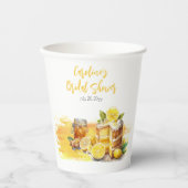 ラシティレモンケーキジンジャーティーブライダルシャワー 紙コップ (正面)