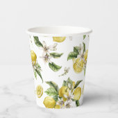 ラシティレモンズパターンブライダルシャワー 紙コップ (裏面)
