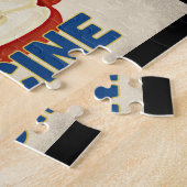 ラシネウィスコンシンアップル – ヴィンテージトラベル ジグソーパズル (側面)