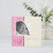 ラシャの洗礼式への招待状 招待状 (スタンド正面)