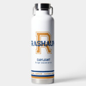 ラシャウンの名前スポーツモノグラムを意味する ウォーターボトル (正面)