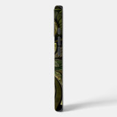 ラシャンテウスヴェールグリーン抽象芸術ステンドグラス Case-Mate iPhoneケース (裏面 / 左)