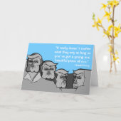 ラシュモア山としてドナルド・トランプ カード (黄色い花)