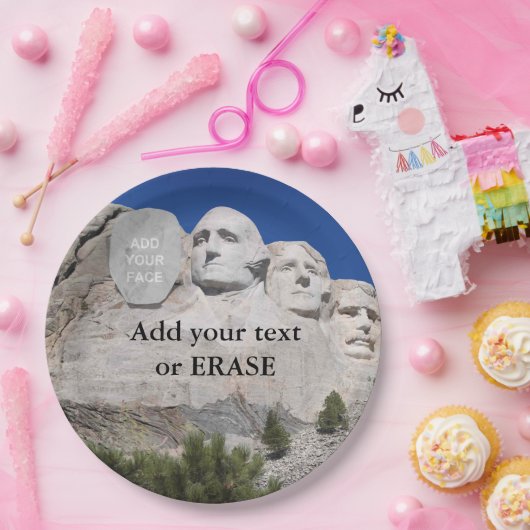 ラシュモア山のカスタマイズ可能な国民の記念物… ペーパープレート (パーティー)