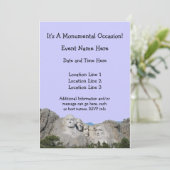 ラシュモア山のカスタムの招待状 招待状 (スタンド正面)