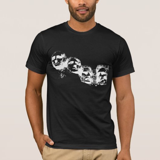 ラシュモア山のシルエット Tシャツ (正面)