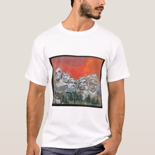 ラシュモア山のトランプ Tシャツ (正面)