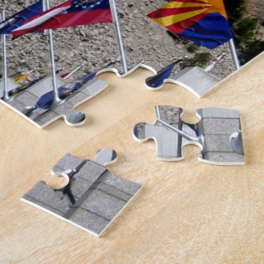 ラシュモア山の国民の記念の記念品 ジグソーパズル (側面)