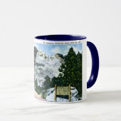 ラシュモア山の記念物、サウスダコタ マグカップ (正面右)