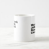 ラシュモア山の4人の先祖の顔 コーヒーマグカップ (中央)
