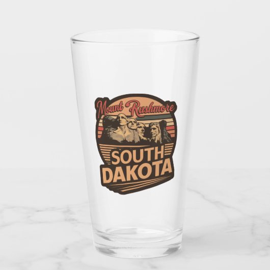 ラシュモア山サウスダコタ タンブラーグラス (正面)