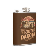 ラシュモア山サウスダコタ フラスク (右)