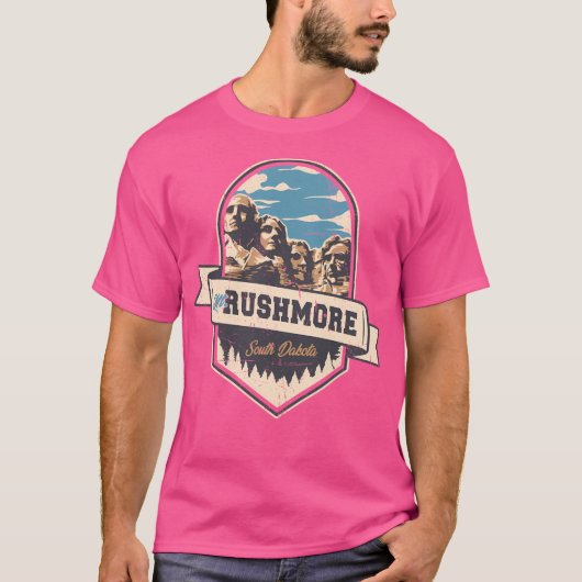 ラシュモア山サウスダコタ Tシャツ (正面)