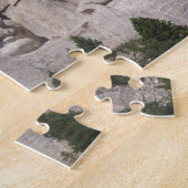 ラシュモア山 – クローズアップなビュー。 ジグソーパズル (側面)