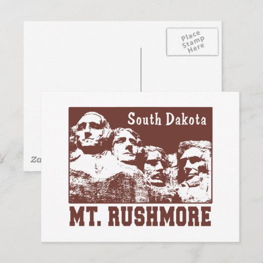ラシュモア山 ポストカード (正面/裏面)