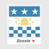 ラショードフォンズ国旗 シール (シート)