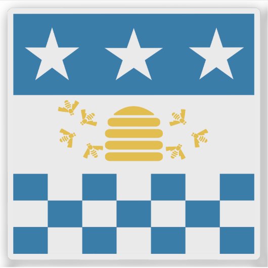 ラショードフォンズ国旗 シール (正面)